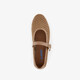 Dames mesh ballerina's bruin