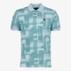 Unsigned heren polo met grafische print blauw