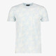 Unsigned heren T-shirt met palmbomen lichtblauw