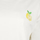 Dames T-shirt met backprint citroen wit
