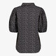 Dames blouse met stipjes zwart wit