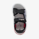 Jongens sandalen met lichtjes zwart rood
