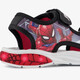 Jongens sandalen met lichtjes zwart rood