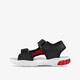 Jongens sandalen met lichtjes zwart rood