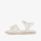 Meisjes sandalen met hartjes wit