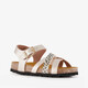 Meisjes sandalen met panterprint details goud