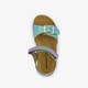Meisjes bio sandalen metallic multicolor