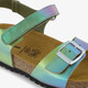 Meisjes bio sandalen metallic multicolor