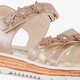 Meisjes sandalen roze brons