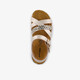 Meisjes sandalen met panterprint details goud