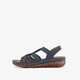 Dames sandalen met sleehak blauw