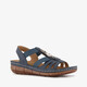 Dames sandalen met sleehak blauw