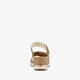 Dames sandalen met sleehak goud