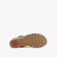 Dames sandalen met sleehak goud
