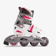 Kinder hardboot skeelers wit roze