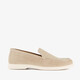 Suède heren instappers beige