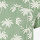 Heren T-shirt met palmbomen groen
