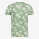 Heren T-shirt met palmbomen groen