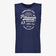 Unsigned heren singlet met tekstopdruk donkerblauw