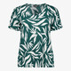 Dames top met print groen wit