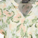 Dames blouse met bloemenprint groen