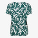 Dames top met print groen wit