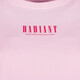 Dames T-shirt met backprint roze