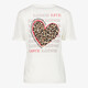 Dames T-shirt met backprint wit