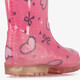 Kinder regenlaarzen met lichtjes roze