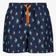 Jongens zwembroek met zeilbootprint blauw