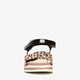 Meisjes lak sandalen met luipaardprint