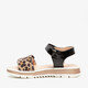Meisjes lak sandalen met luipaardprint