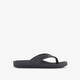 Dames teenslippers met nopjes voetbed zwart