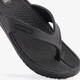 Dames teenslippers met nopjes voetbed zwart