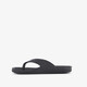 Dames teenslippers met nopjes voetbed zwart
