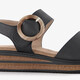 Dames sandalen zwart bruin