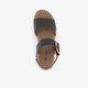 Dames sandalen zwart bruin