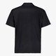 Heren resort shirt overhemd korte mouw zwart
