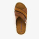 Leren heren slippers bruin