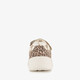 Meisjes sneakers met panterprint wit