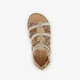 Blue Bos meisjes sandalen met panterprint en glitters bruin