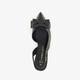 Dames slingback pumps met strik zwart