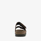 Leren heren slippers bruin