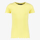 TwoDay meisjes rib T-shirt met ruches geel