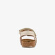 Leren meisjes sandalen met glitters goud beige