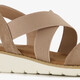 Dames sandalen beige