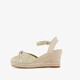 Dames espadrilles goud beige