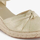 Dames espadrilles goud beige