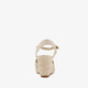 Dames espadrilles goud beige