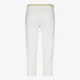 Dames carpri broek met riem wit